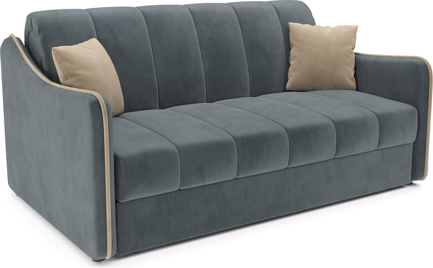 

Диван Мебель-АРС аккордеон Давос НПБ 120x200 см M2-112 5-42 (велюр серо-синий HB-178/26)