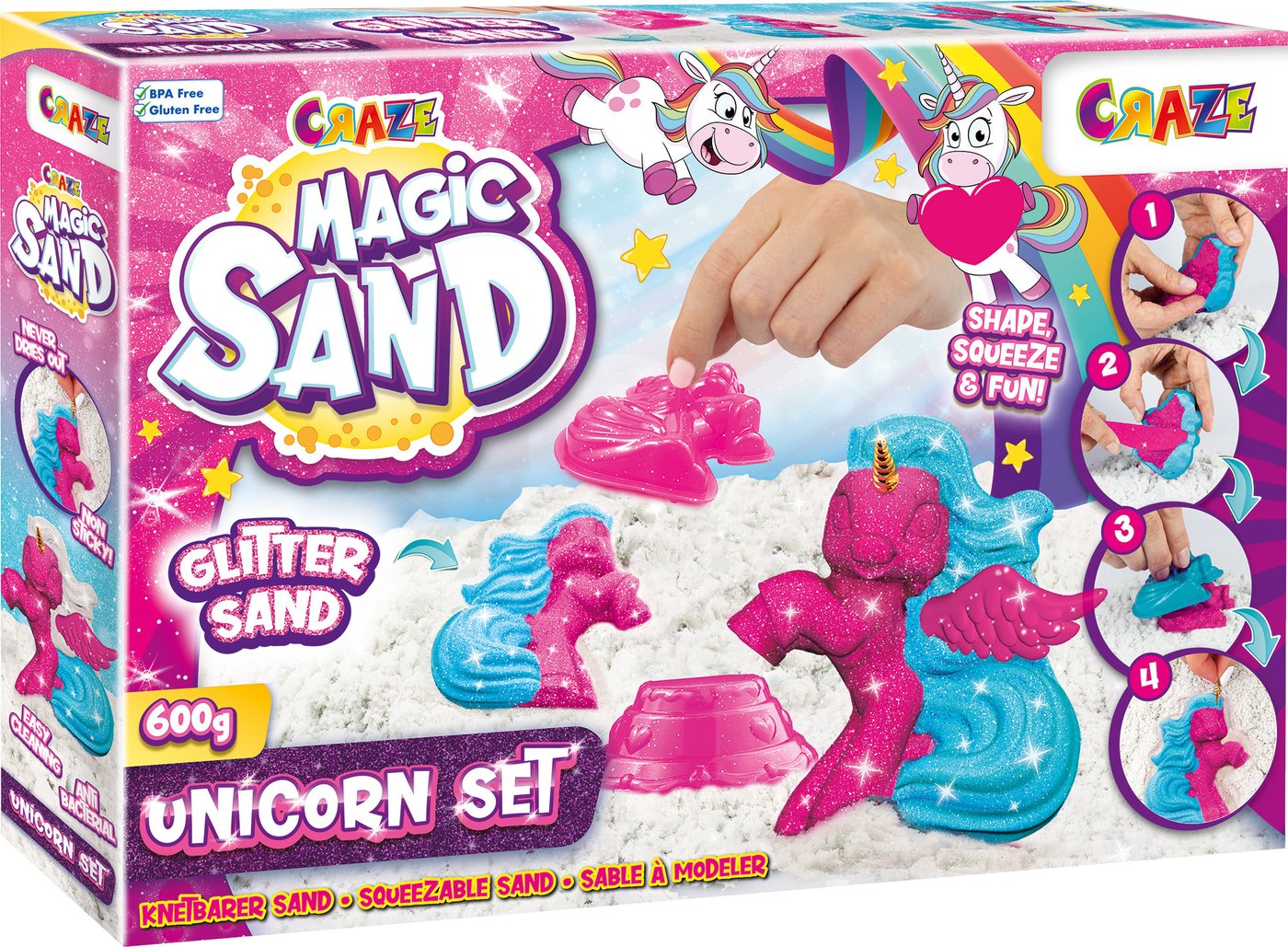 

Песок кинетический Craze Magic Sand Сверкающий единорог 29725