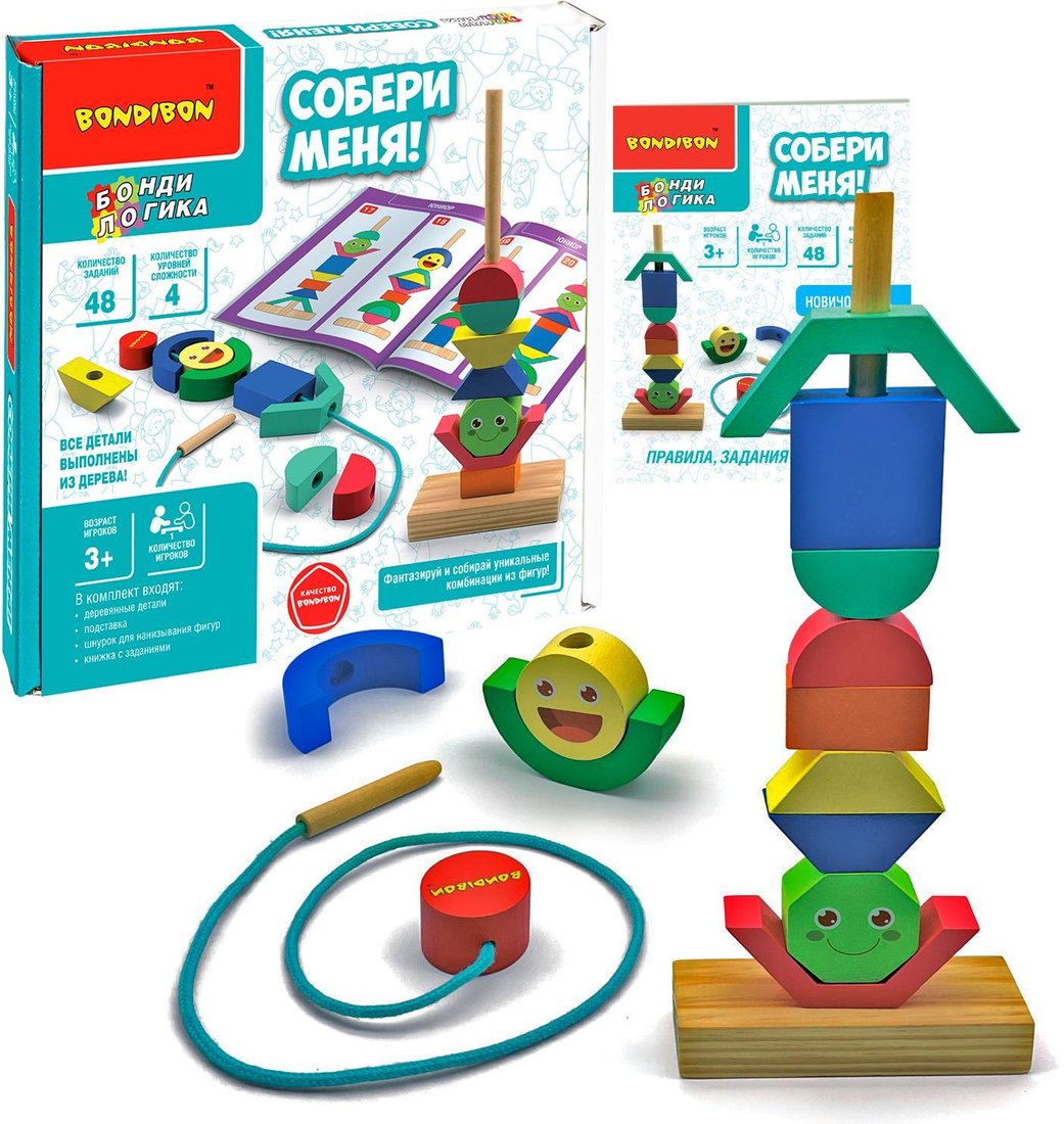 

Конструктор/игрушка-конструктор Bondibon Бонди логика Собери меня ВВ5052