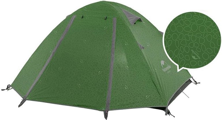 

Треккинговая палатка Naturehike P-Series 3 NH18Z022-P (210T, зеленый лес)