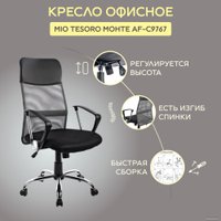 Офисное кресло Mio Tesoro Монте AF-C9767 (черный/серый)