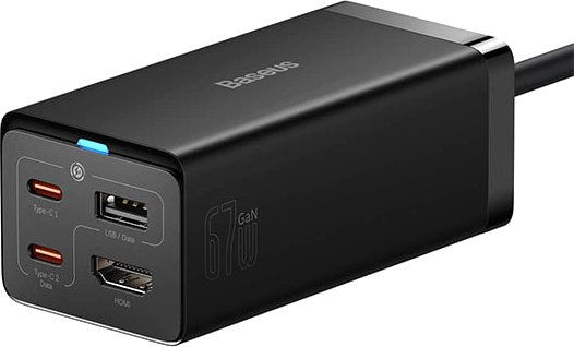 

Сетевое зарядное Baseus GaN5 Pro Desktop Fast Charger 67W 1U+2C+HDMI CCGP110201