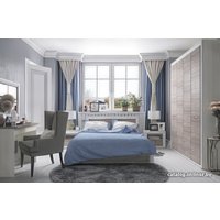 Кровать Anrex Olivia 160x200 с ПМ (вудлайн кремовый/дуб анкона)