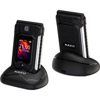 Кнопочный телефон Maxvi E10ds (черный)