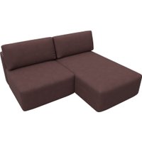 Угловой диван Лига диванов Лига-060 НПБ угол универсальный 129503 (замша Joly 09 бордовый)