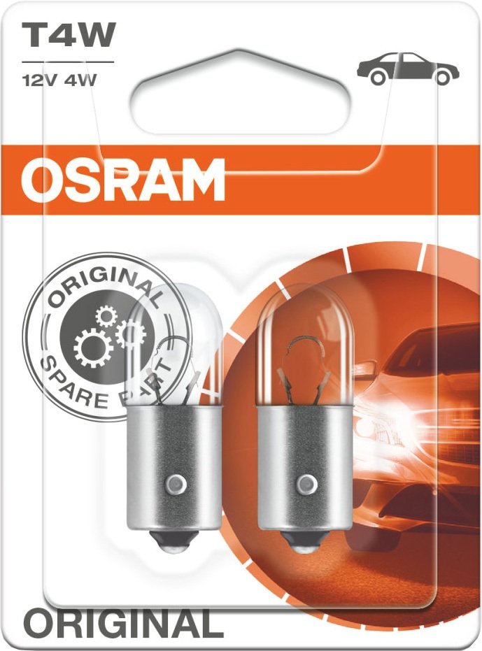 

Лампа накаливания Osram T4W 3893D-02B 2шт