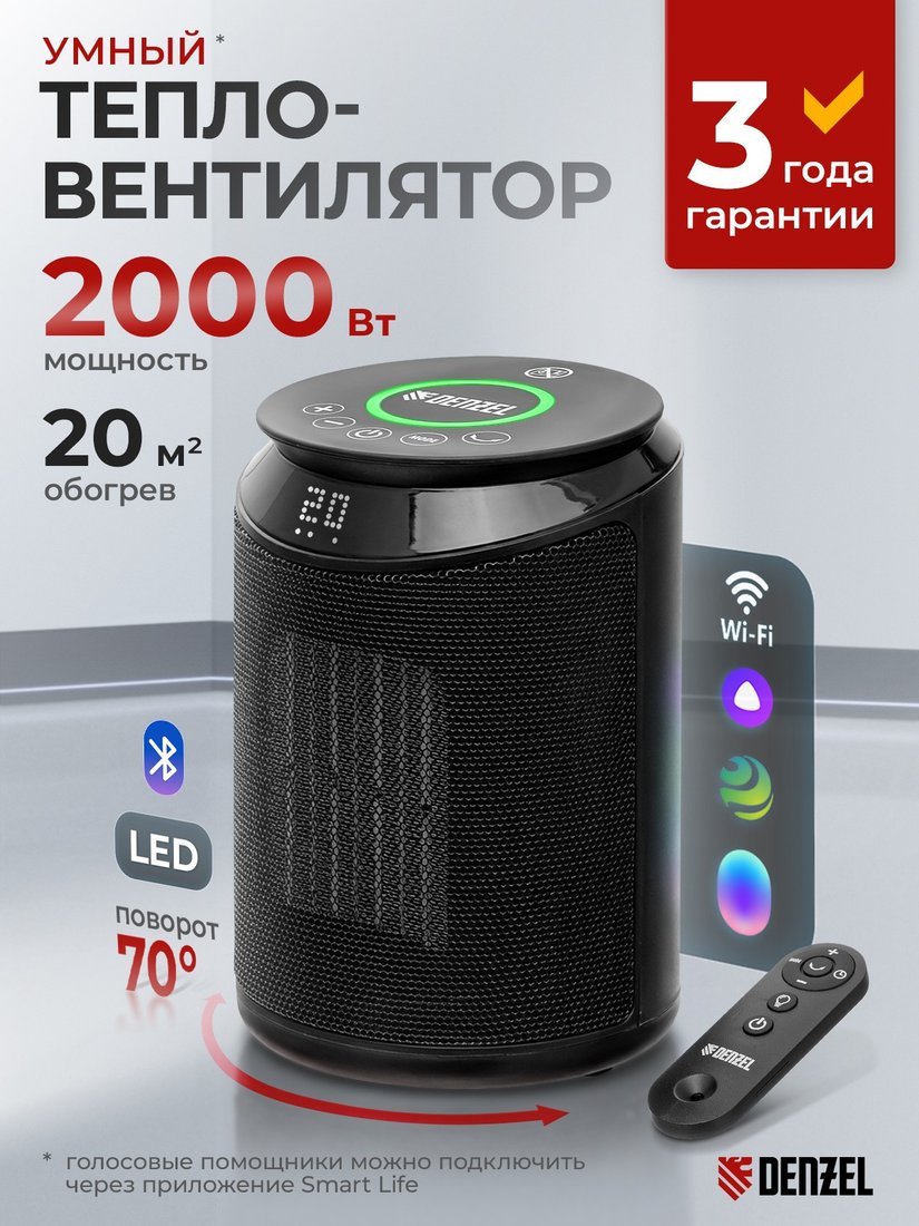 Тепловентилятор Denzel DTFC-2000X