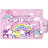 Игровая мышь Razer DeathAdder Essential + Goliathus Mouse Mat Bundle: Hello Kitty and Friends Edition