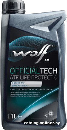 Трансмиссионное масло Wolf OfficialTech ATF Life Protect 6 1л