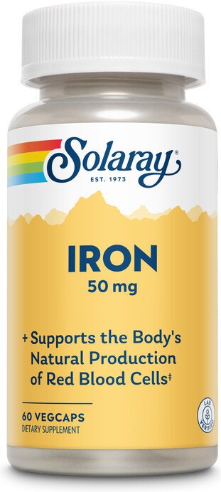 БАД Solaray Железо 50мг (60 капсул)