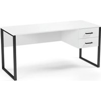 Стол Soma Slava 160x66 (белый/черный)