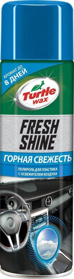 

Turtle Wax Полироль для пластика с освежителем воздуха 500 мл 53008