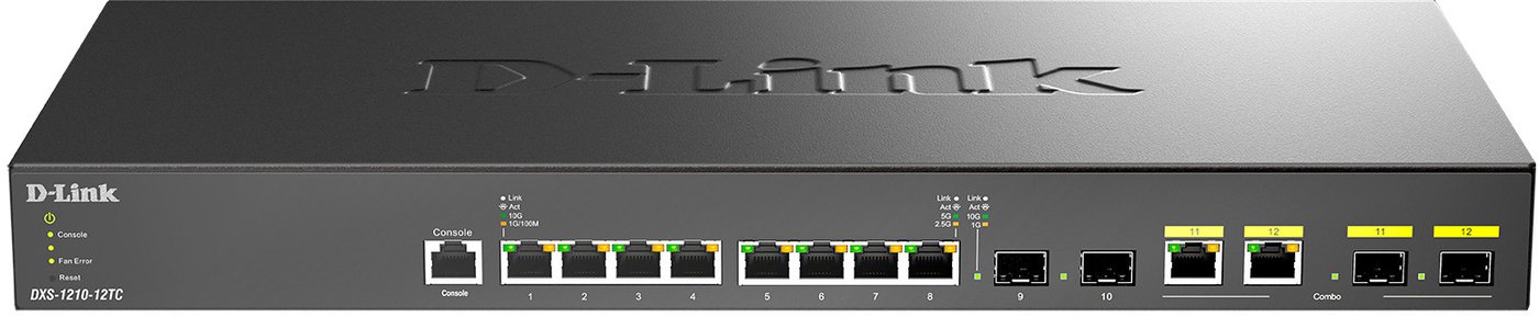 

Управляемый коммутатор уровня 2+ D-Link DXS-1210-12TC/B1A