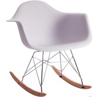 Кресло-качалка TetChair Cindy C1025A (белый 018/натуральный) в Лиде