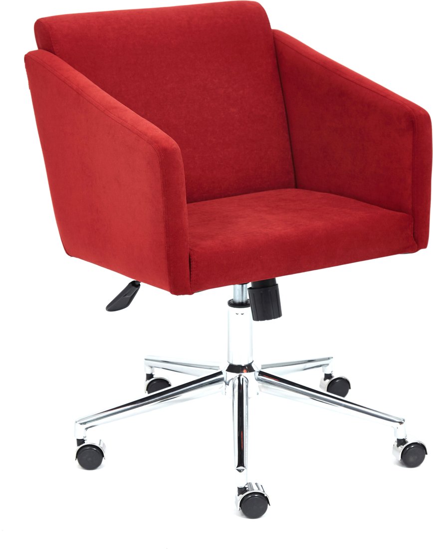 

Офисное кресло TetChair Milan (флок/хром, бордовый)