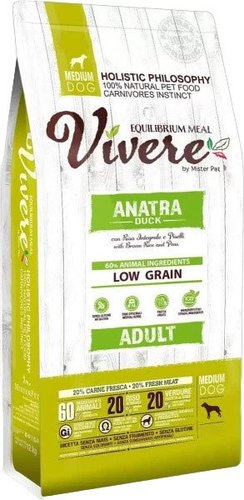 Сухой корм для собак Vivere Medium Adult Duck 20 кг