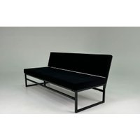 Диван N3 Лофт Модис со спинкой 200x50x82 (черный)