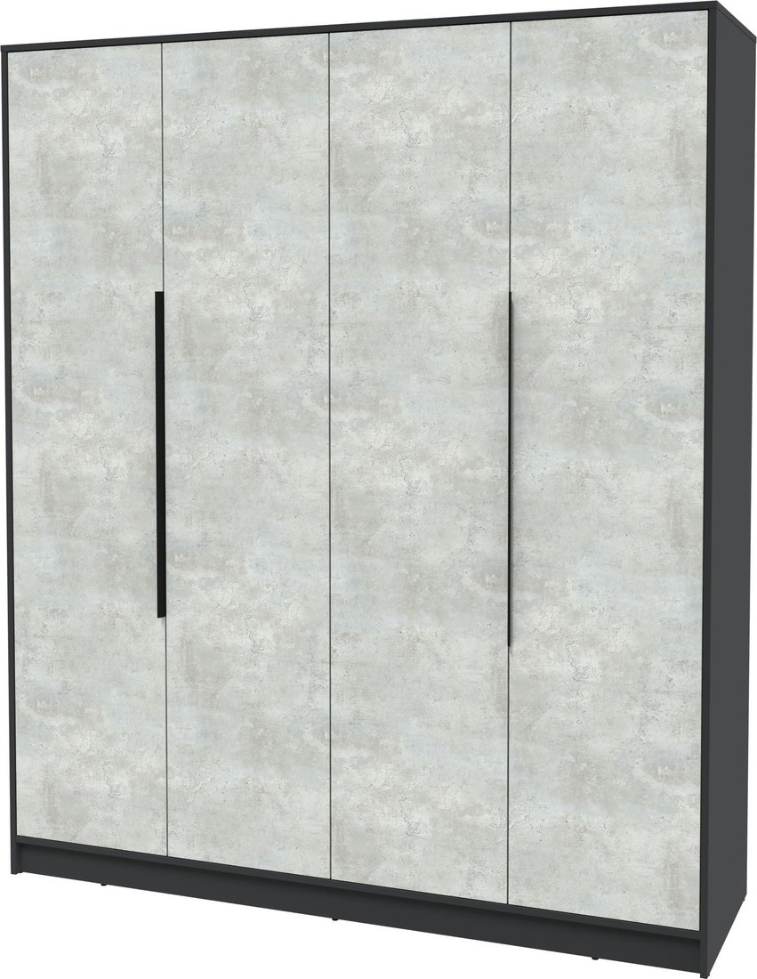 

Шкаф распашной Интерлиния Концепт КТ-Ш4 (бетон лайт/антрацит)