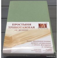 Постельное белье Альвитек Трикотажная на резинке 160x200x20 ПТР-ОЛ-160 (оливковый)