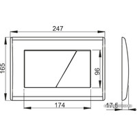 Панель смыва Alcaplast M173