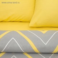 Семейный комплект постельного белья Этель Желто-серые зигзаги 2565816 в Бресте