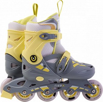 Роликовые коньки Ridex Hop Yellow L (р. 39-42, желтый/серый)