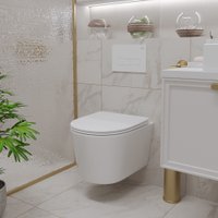 Унитаз подвесной Roxen Simple Compact 530120-01 Rimless Soft Close