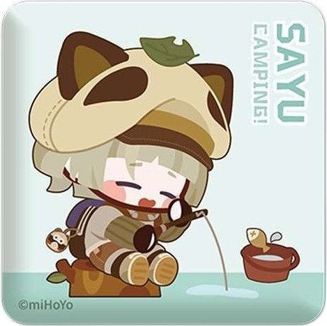 Значок miHoYo Go Camping! Series Square Can Badges Sayu GEN402