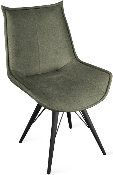 

Стул Трия Тейлор К3 исп.2 (черный муар/микровелюр Jercy Deep Green)