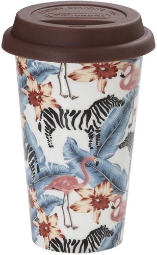 Многоразовый стакан DeLonghi Animals DLSC067 300мл (бежевый/коричневый)