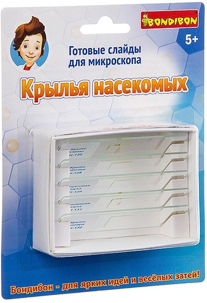

Набор для опытов Bondibon Науки с Буки Слайды для микроскопа насекомые ВВ2709