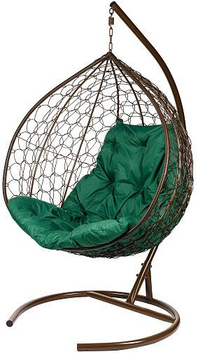

Подвесное кресло BiGarden Gemini Brown (зеленая подушка)
