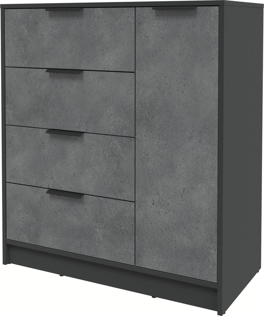 

Тумба Интерлиния Концепт КТ-Т90 (бетон портленд/антрацит)