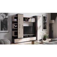 Стенка Трия Дакота (венге цаво-дуб молочный с рисунком)