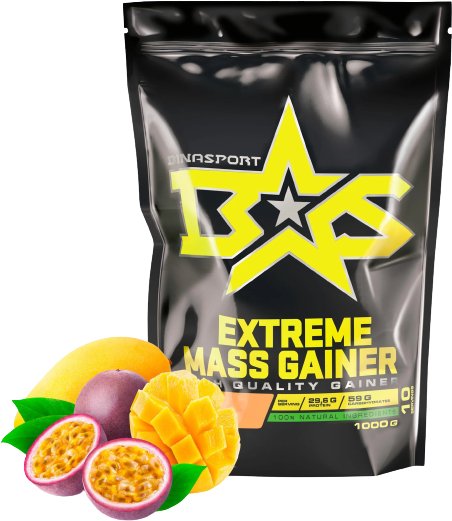 

Протеин сывороточный (концентрат) Binasport Extreme Mass Gainer (1000г, манго/маракуйя)