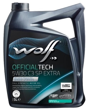 Моторное масло Wolf OfficialTech 5W-30 SP EXTRA 5л
