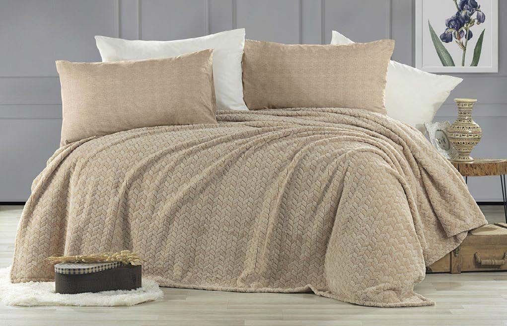 

Плед Karven Super Soft Benzia 1.5 160x220 Р 943 (бежевый)