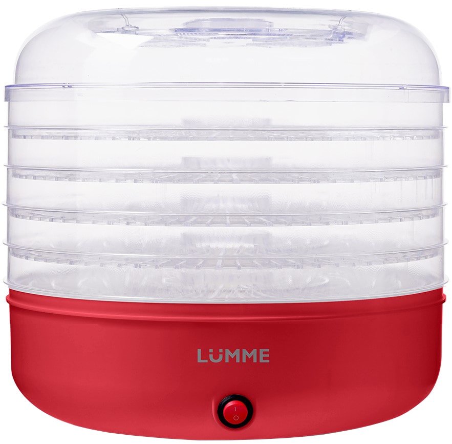 

Сушилка для овощей и фруктов Lumme LFD-105PP (красный рубин)