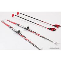 Беговые лыжи STC с креплением 75 мм и палками (170 см)