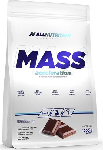 Гейнер Allnutrition Mass Acceleration (1000 г, шоколад)