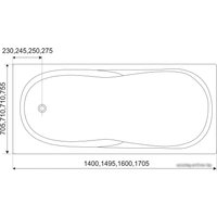 Ванна Excellent Sekwana 160x70 (WAAC.SEK16WH)