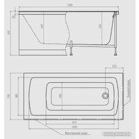 Ванна Alex Baitler Garda 120x70 (Super White)