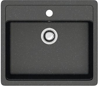 Кухонная мойка Teymi Helmi 57x50 T120107 (черный матовый)