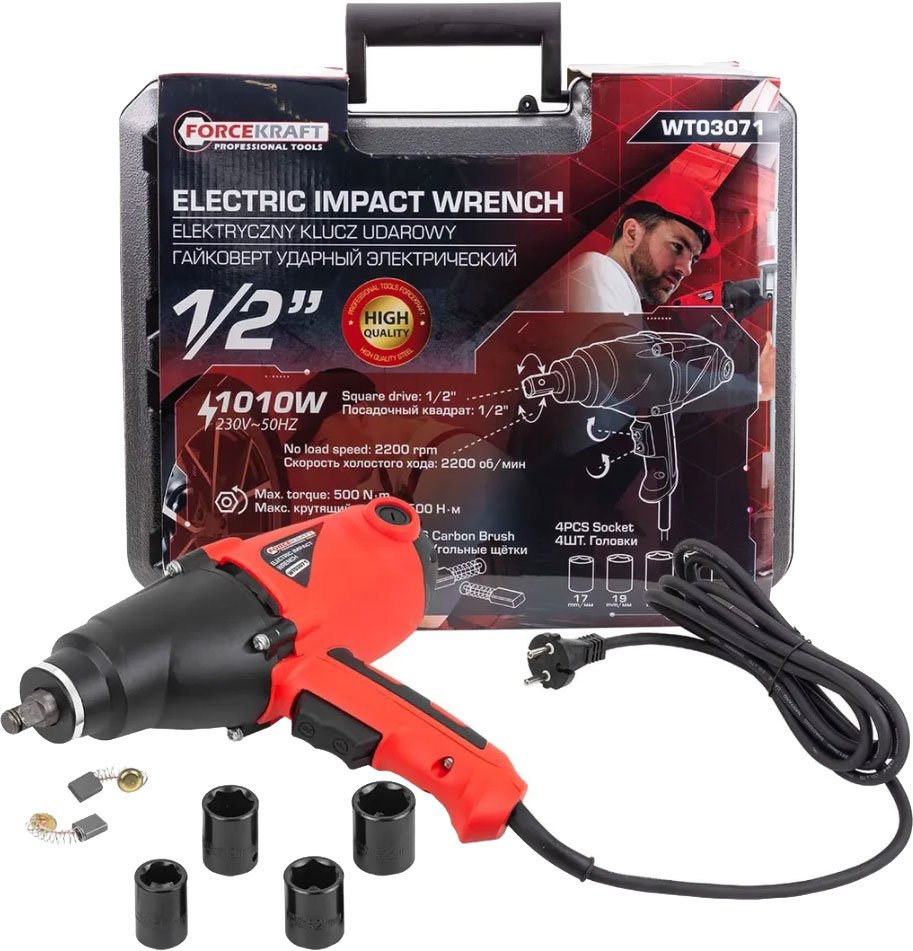 

Гайковерт ForceKraft FK-WT03071 (кейс)