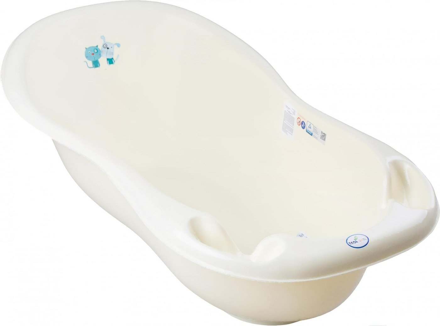 

Ванночка для купания Tega Пёс и Кот со сливом PK-005 ODPLYW-102 (желтый)