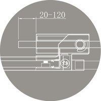 Душевой уголок Cezares SLIDER-AH-1-80/90-100-C-Cr
