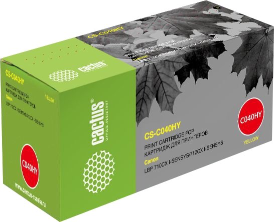 

Картридж CACTUS CS-C040HY (аналог Canon 040HY)