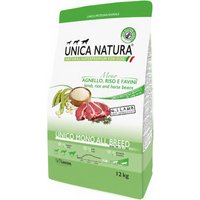 Сухой корм для собак Unica Natura Mono для средних и крупных пород ягненок 12 кг