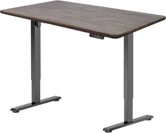 Стол с регулировкой высоты ErgoSmart Wooden Electric Desk Prime 1300х750х27 мм (прямой край, дуб галифакс/черный)