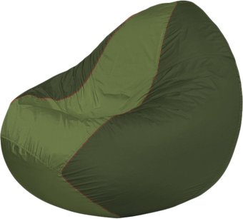 Кресло-мешок Flagman Classic K2.1-219 (темно-оливковый/оливковый)